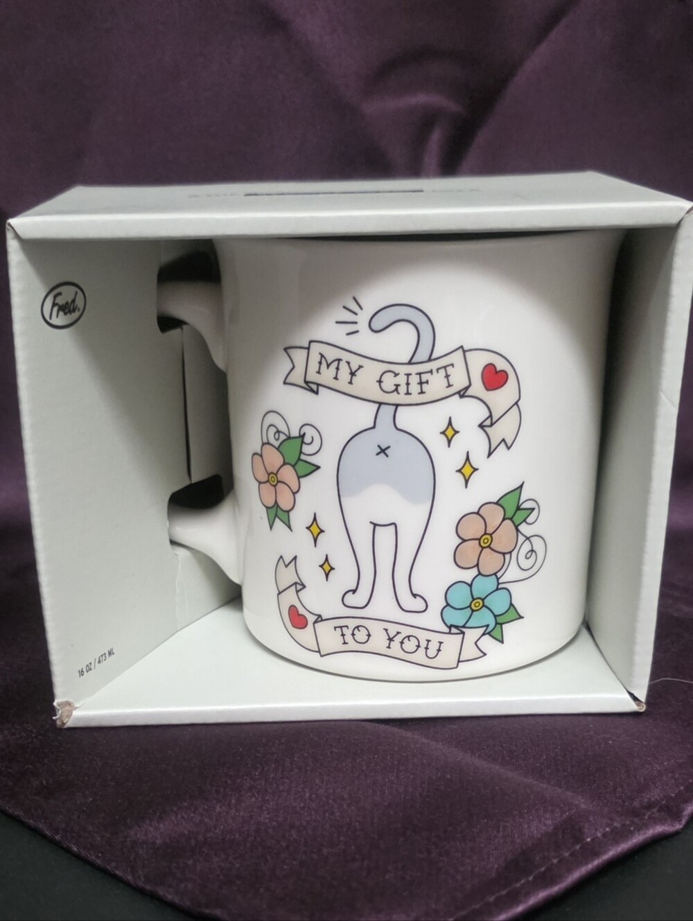 Genuine Fred Say Anything Coffee Mug "My Gift to You" Size 16 oz NIB
